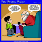Texting cartoon