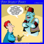 Three wishes cartoon